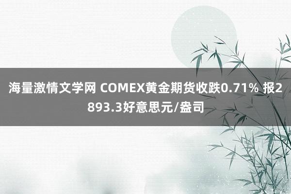 海量激情文学网 COMEX黄金期货收跌0.71% 报2893.3好意思元/盎司